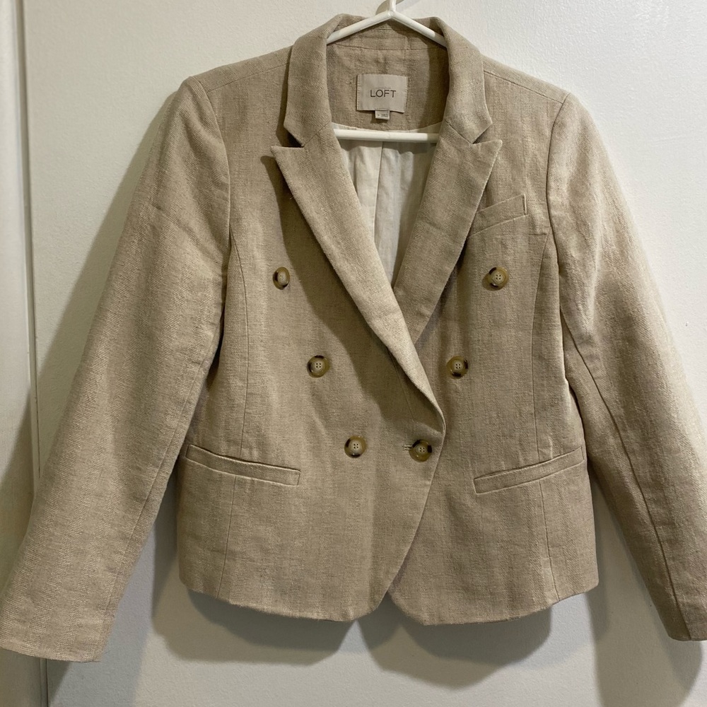 Ann Taylor Loft Linen Blazer, Size 2